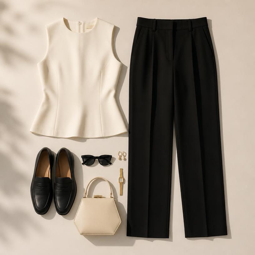 Look completo de estilo minimalista
